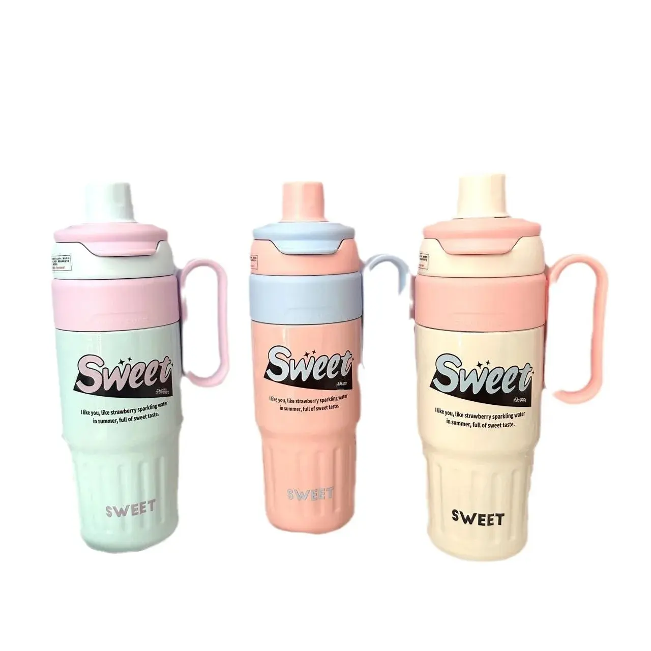 New Large Capacity 316 Stainless Steel Straight Drinking Straw Cup Wholesale Office Car Mounted Ice Cooler Thermal Iced Beverage