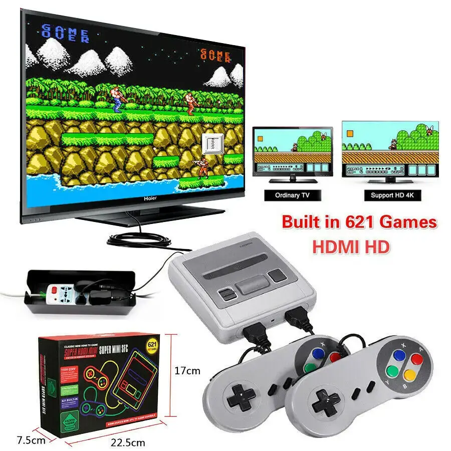 8BIT HDMI Mini TV Game Console European American NES Mini With Built-In 500 620 621 821 Games For Motorcycle Fans