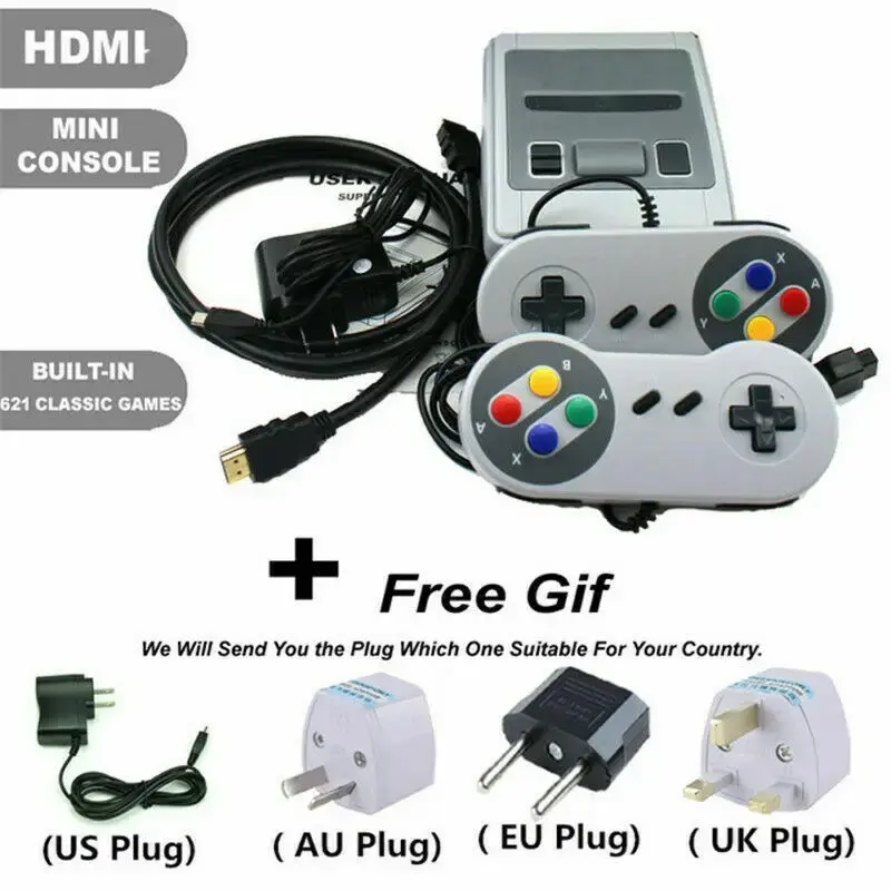 8BIT HDMI Mini TV Game Console European American NES Mini With Built-In 500 620 621 821 Games For Motorcycle Fans