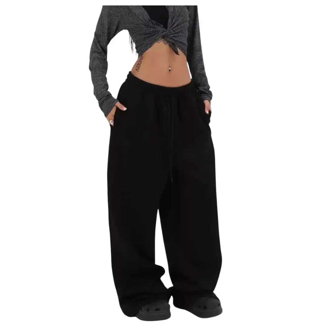 Trendy American High Street Loose Wide Leg Straight Casual Pants Women's Spring Autumn New Style Versatile Comfortable Long Trou