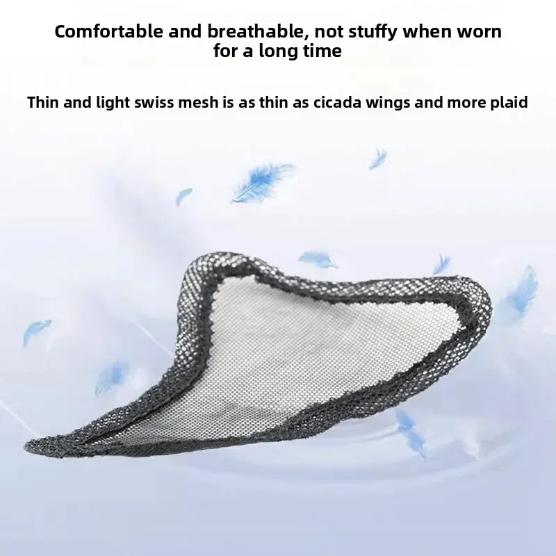 Women's Hair Extension Piece Lightweight Breathable Real Human Hair T-Shape Swiss Net Top Piece One-Piece Straight Hair Block