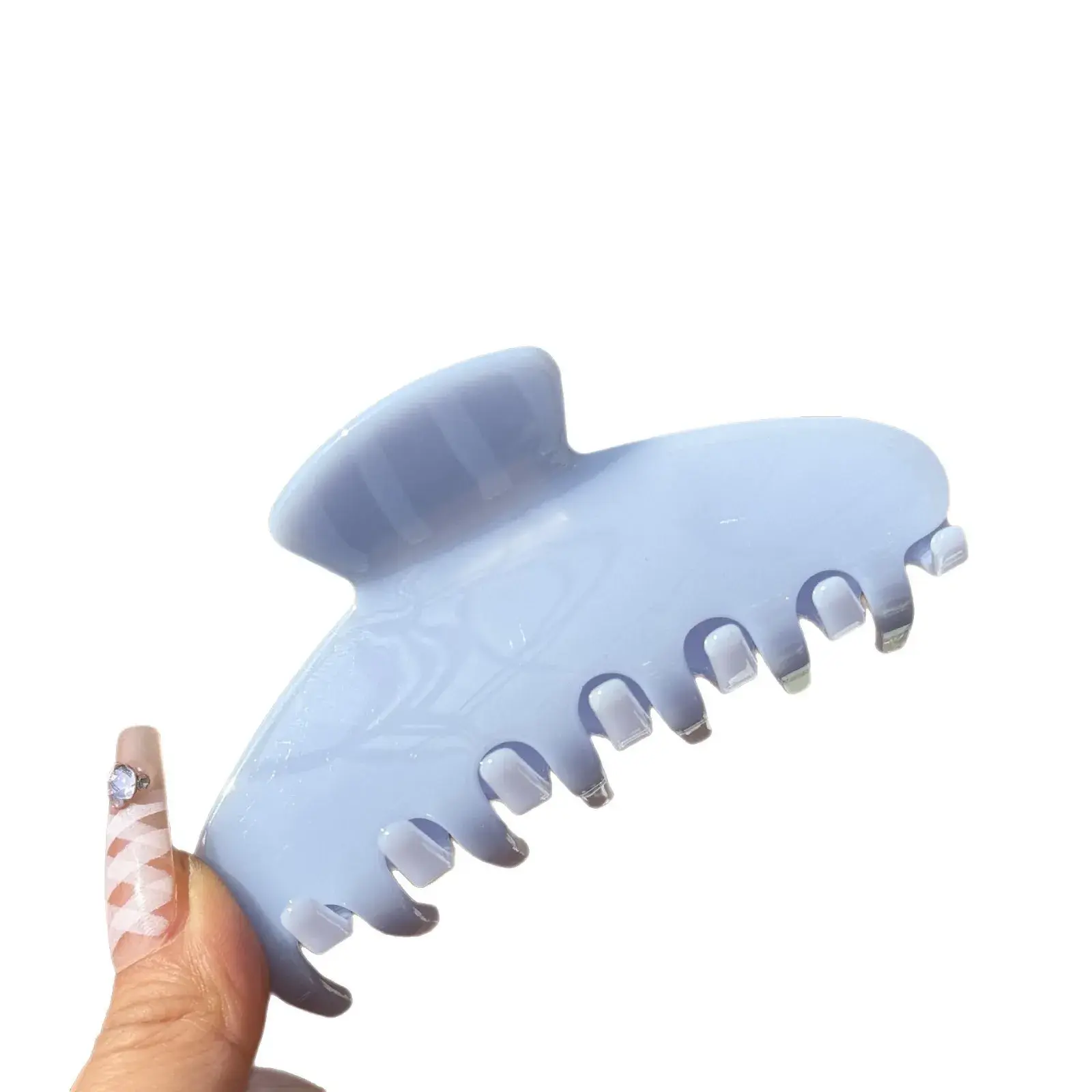 New Season Spring Summer Blue Green Acetate Hair Claw Sweet Simple Versatile Shark Clamp Hair Accessory Elegant Personality