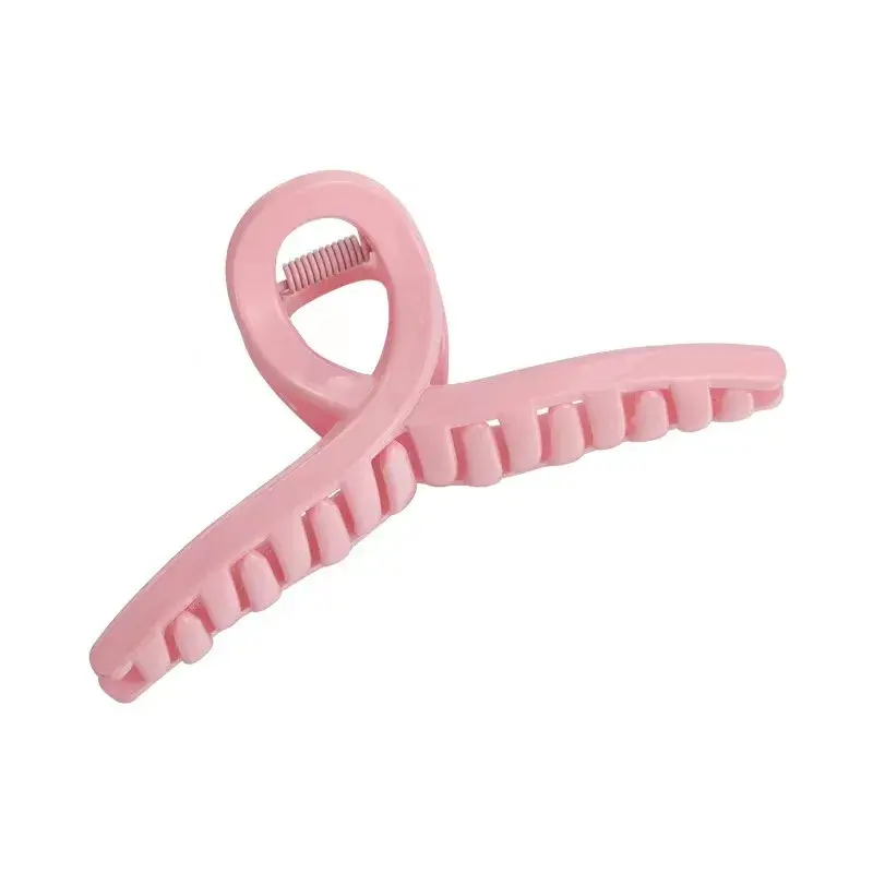 Sweet Pink Series Hair Claw Clip Simple Shark Clamp Basic Versatile Cute Back of Head Hair Accessory for Girls Fresh Style