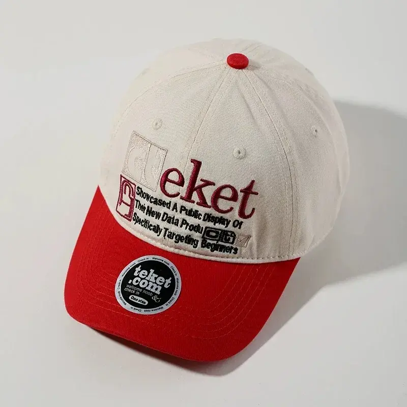 Retro American Streetwear Baseball Cap Embroidered Label Duckbill Hat Soft Top Breathable Comfortable for Men And Women