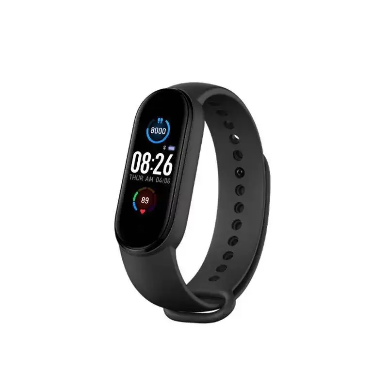 M5 Smart Bracelet Silicone Waterproof Photography Heart Rate Blood Pressure Oxygen Multi-language Magnetic Charging Factory Dire