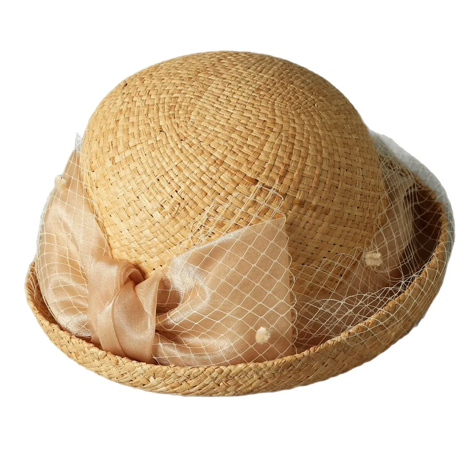 New 2025 Laffey Grass Sun Hat Lace Net Flower Cuffed Outdoor Casual Hat Fashionable Sun Protection Bucket Hat
