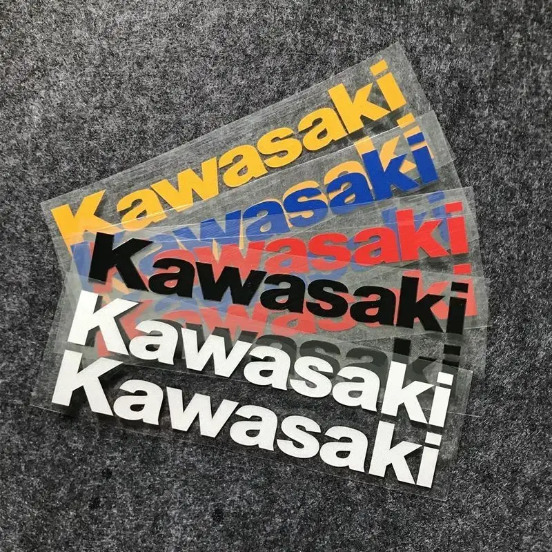 Kawasaki Motorcycle Sticker Reflective Waterproof Letter Logo Decal Customizable Accessories For Motorbike Personalization