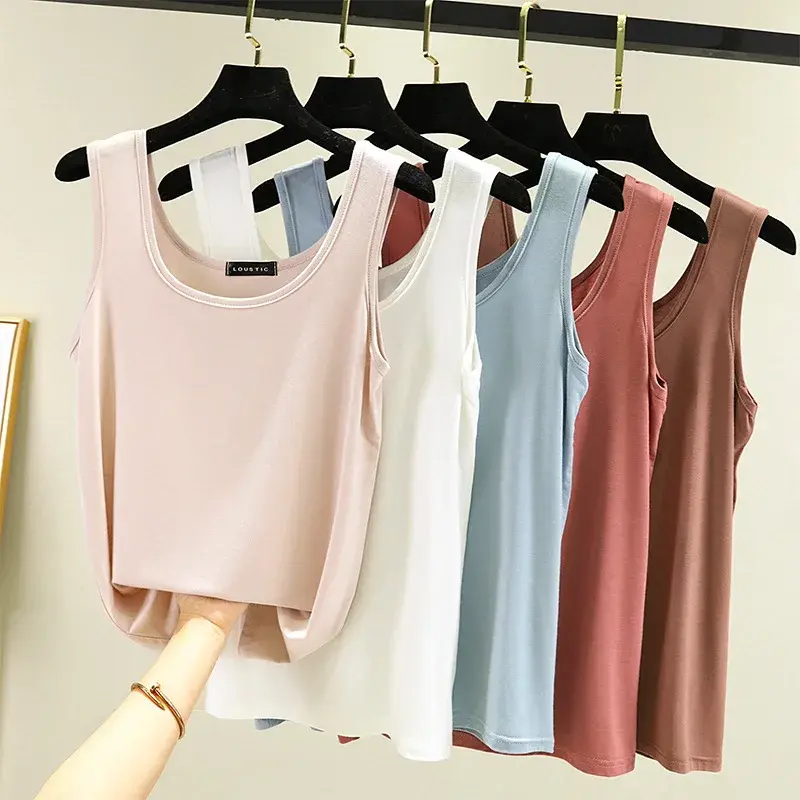 Modal Vesttank Women's Summer Outer Wear Slimming Casual Thin Inside Top Plus Size Slimming Body Shaper Smooths Your Silhouette