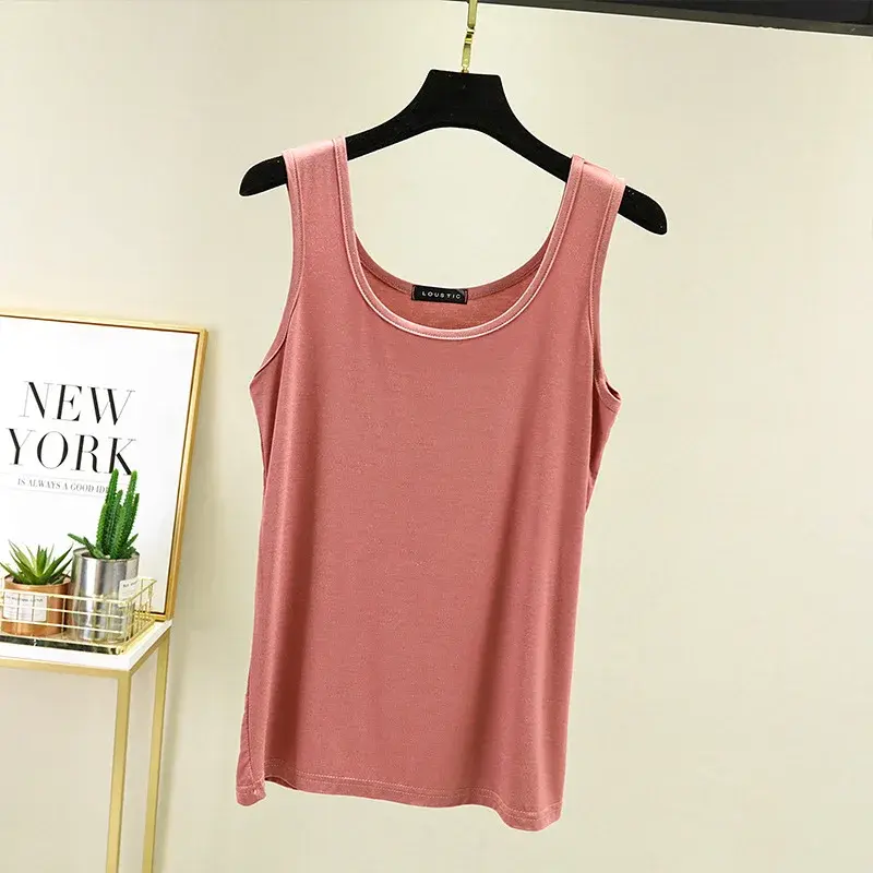 Modal Vesttank Women's Summer Outer Wear Slimming Casual Thin Inside Top Plus Size Slimming Body Shaper Smooths Your Silhouette