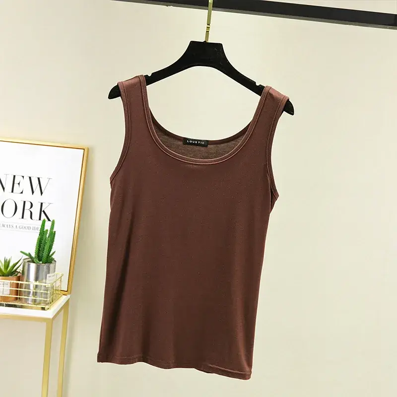 Modal Vesttank Women's Summer Outer Wear Slimming Casual Thin Inside Top Plus Size Slimming Body Shaper Smooths Your Silhouette