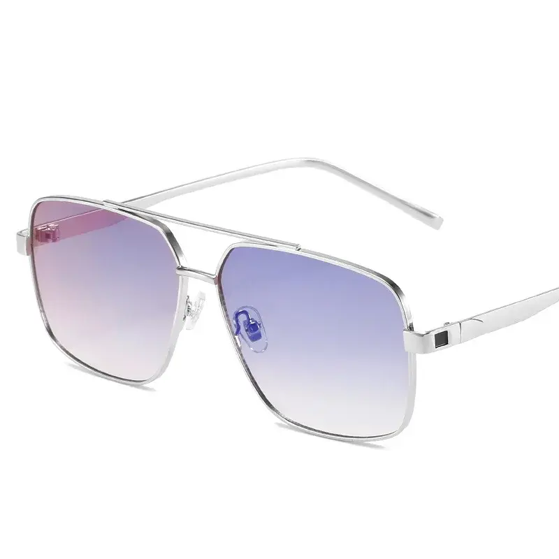1926 Gradient Sunset Neon Square Double Rim Metal Frame Sunglasses Wholesale For Men And Women Amazon Style