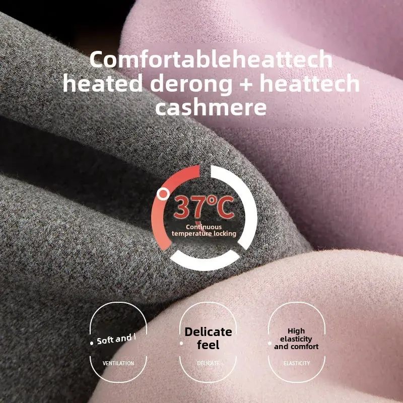 Thickened Autumn Winter High Waist Warm Trousers Women's Double-sided Lamb Velvet Leggings Slimming Base Layer Pants