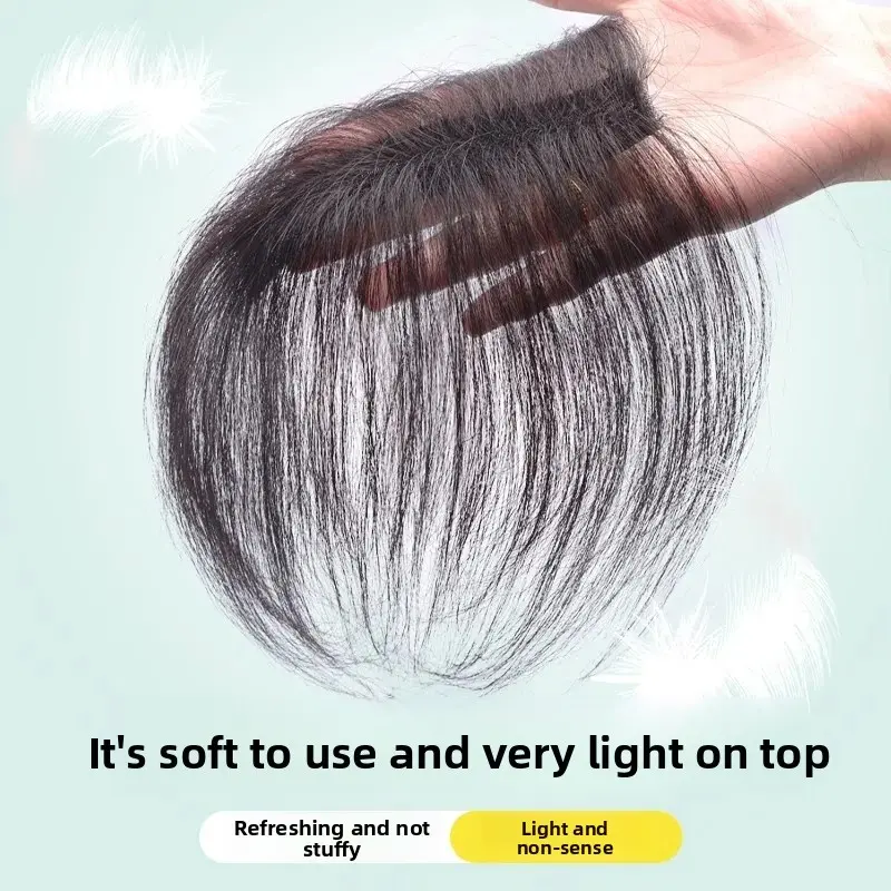 Instant Wear Invisible Hair Extension Piece Women's Top Real Hair Weave Covering Tool High Hairline Parting Patch