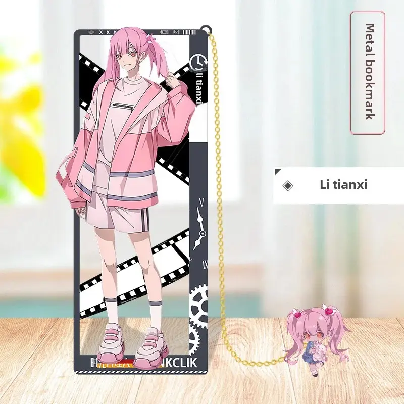 Anime Time Agent Metal Bookmark Two-Dimensional Grain Pattern High Definition Multiple Character Options Student Gift Home Decor