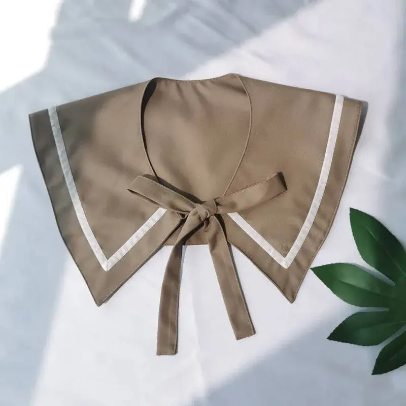 Korean Style New Fashion Tie-Up Small Scarf Sun Protection British Academy Sea Service Decorative Fake Collar Suit Versatile