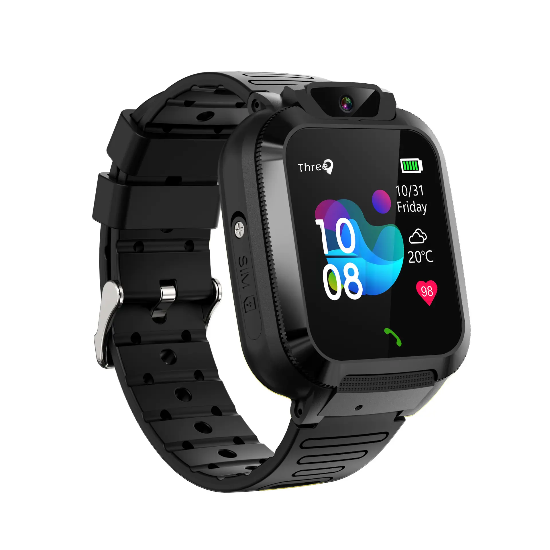 Children's Smart Watch Gps Location Tracking Emergency Call Function Waterproof To 30m Private Model Available
