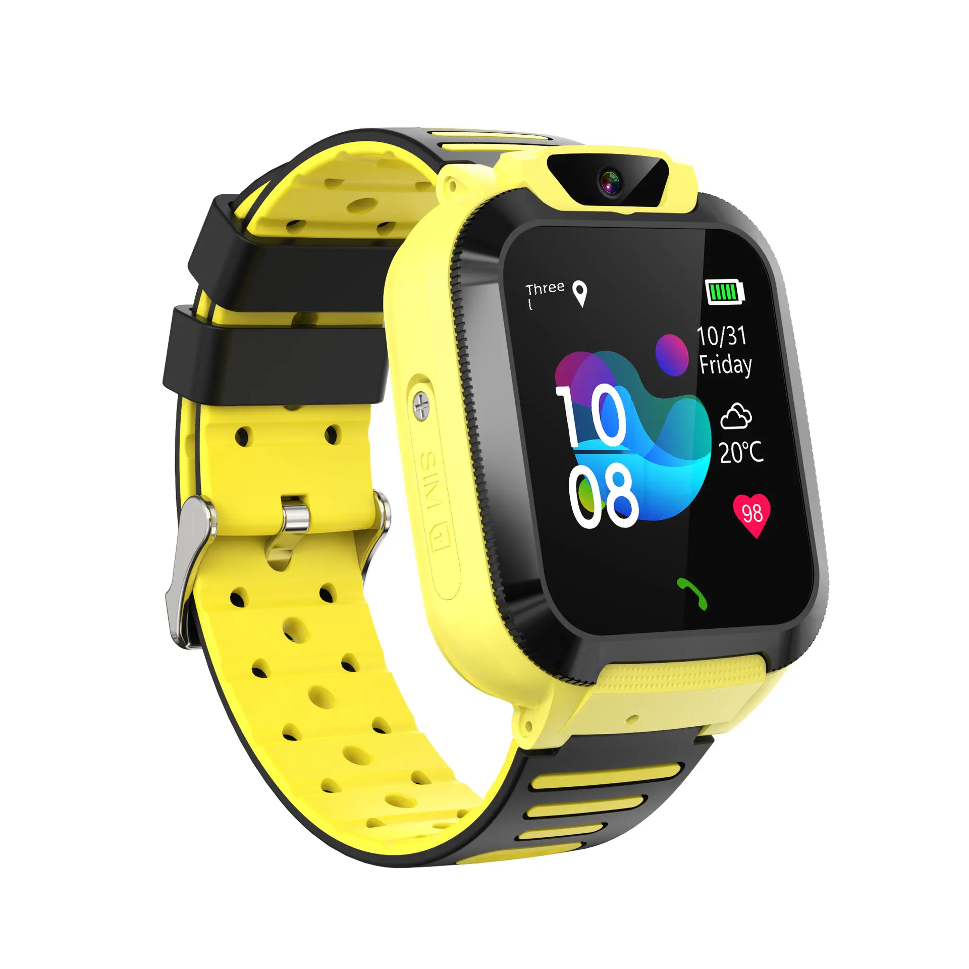 Children's Smart Watch Gps Location Tracking Emergency Call Function Waterproof To 30m Private Model Available