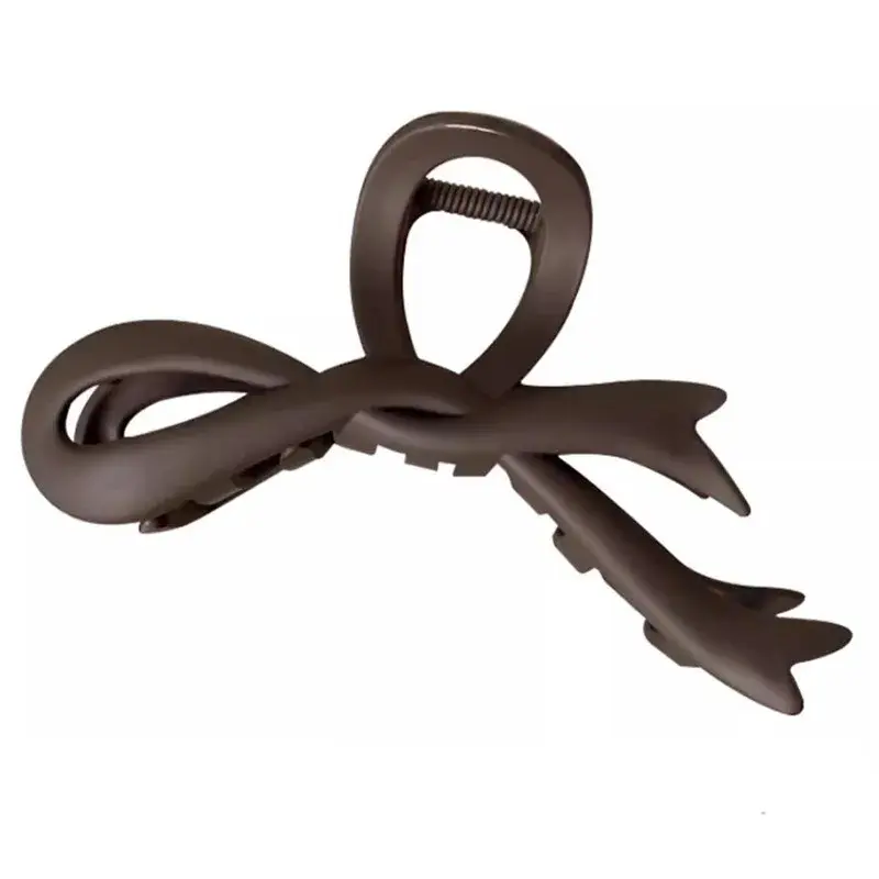 Matte Brown Shark Hair Clip Women Large Size Hair Accessories Professional Salon Sectioning And Fixation Hair Clips