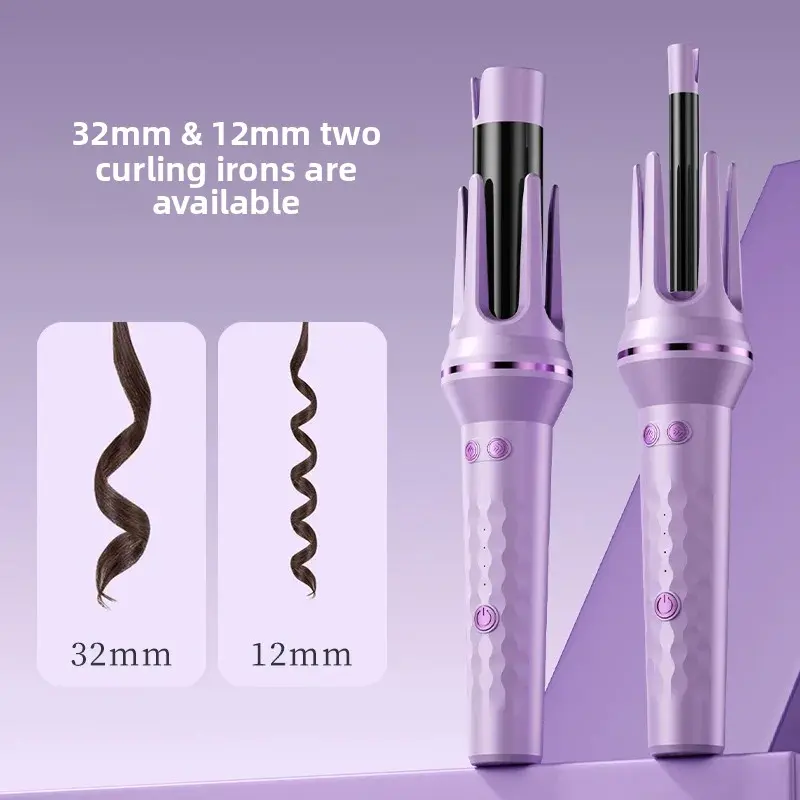 Wireless Automatic Curling Iron Large And Small Waves Electric Home Use Lazy Person's Curling Wand Salon Tool Accessory