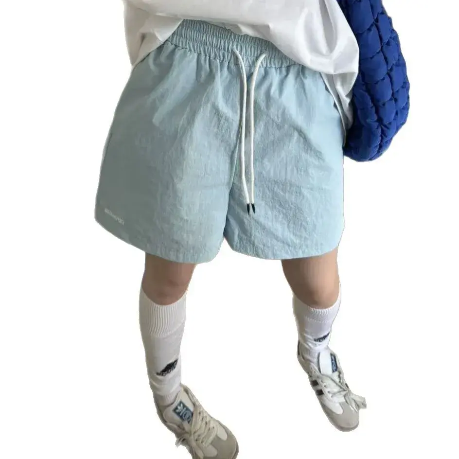 Quick Dry Colorful Dopaamine Island Beach Loose Fit Summer Sporty Casual Shorts Thin Pure Color Women's Fashion Shorts
