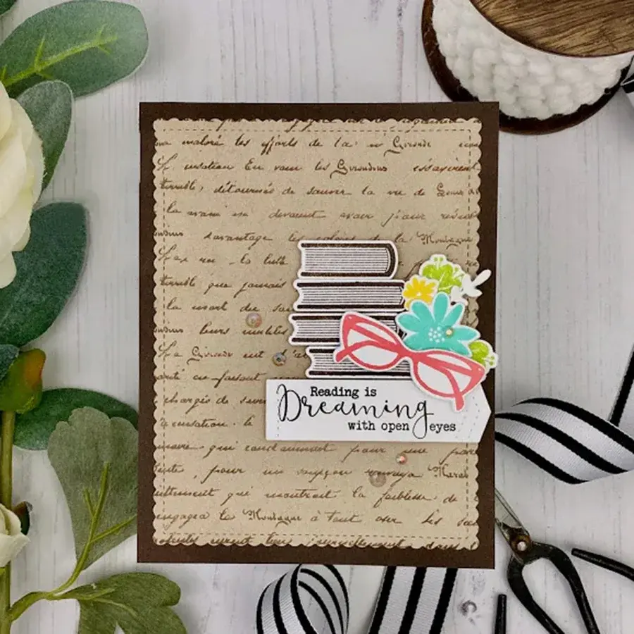 2024 New DIY Journal PVC Stamp Transparent Silicone Seal Book Series Champagne 6943 Novelty Miniature Models Home Decorations