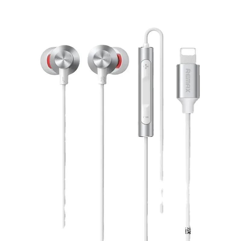 REMAX Wired Earphones Compatible With For Apple iPhone In-Ear Control Microphone RM-560i Motorcycle Helmet Accessories
