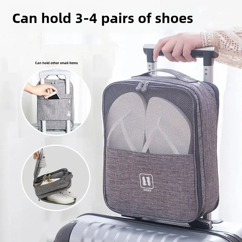 Wholesale Multi-Functional Travel Shoe Storage Bag Handheld Multi-Layer Shoe Box Hanging Bag Ionic Shoe Bag Luggage Bag