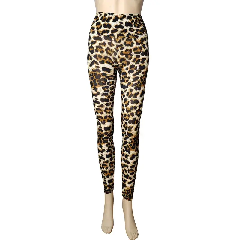 High Waist plus Size Leopard Print Punk Style Leggings Slimming Base Layer Pants Women's Fashion Trousers from Mainland China