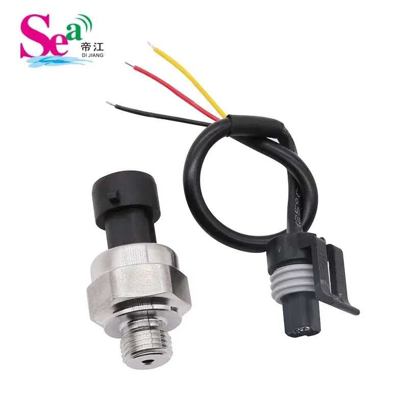 Ceramic Pressure Sensor 1/4 Screw Thread Oil Pressure Gauge Machine Tool Water Air Sensor