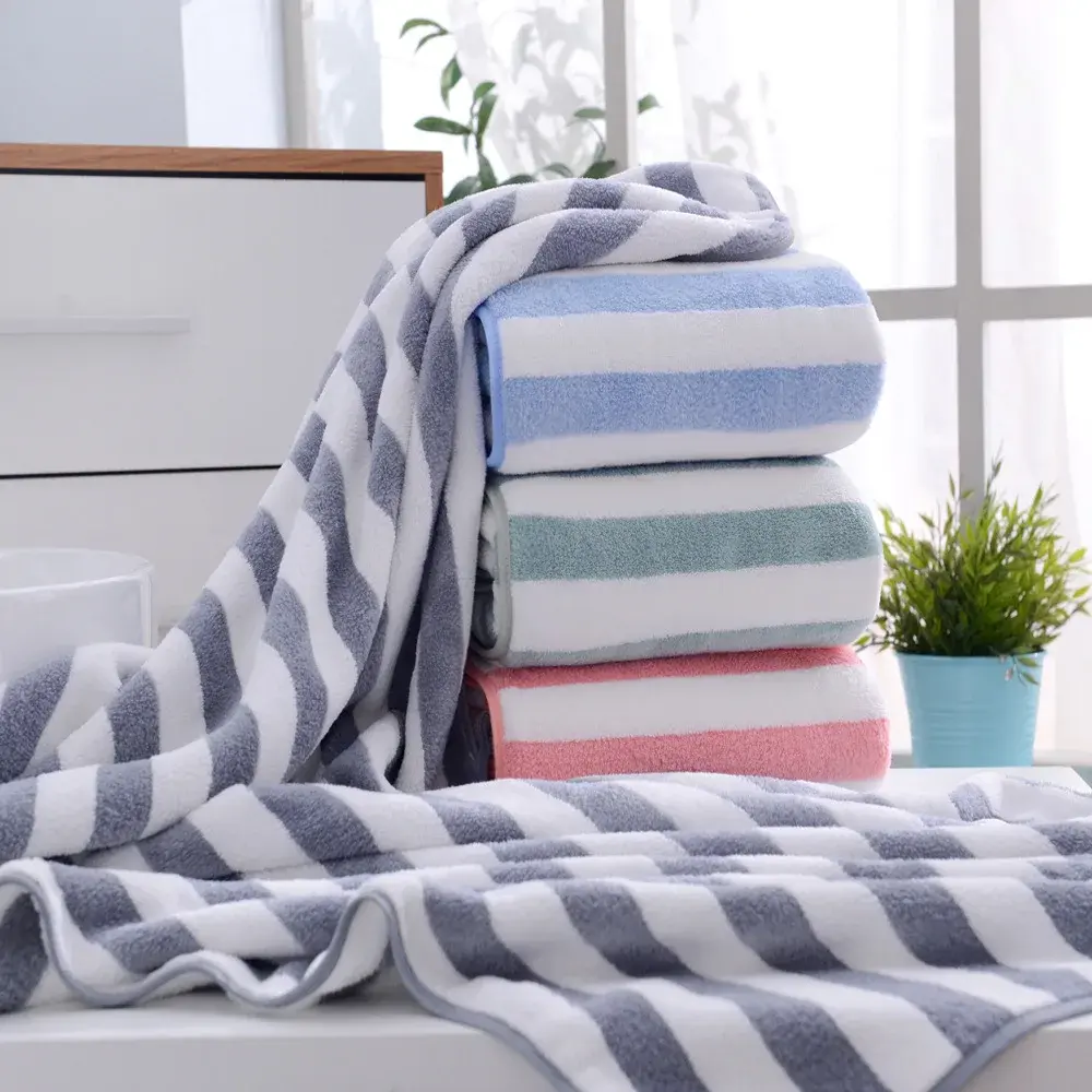 2021 New Couple Towel Set Soft Cotton Quick Drying Non-Linting Bath Towel Home Use Large Wrap Towel For Men And Women