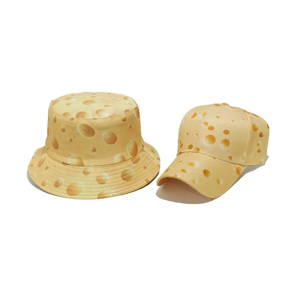Outdoor Fashion Cheese Yolk Fisherman Hat Men Women Sun Protection Hat UV Blocking Bucket Hat Unisex Summer Cap