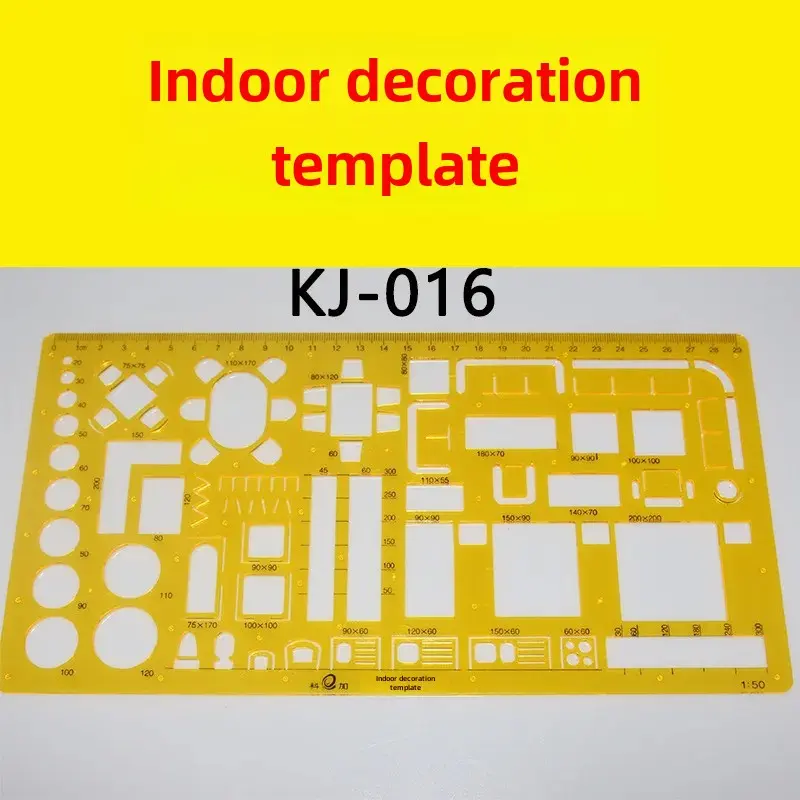 Student Architecture Template Round Oval Drawing Circle Indoor Furniture Decoration Template Size Ruler Other Material