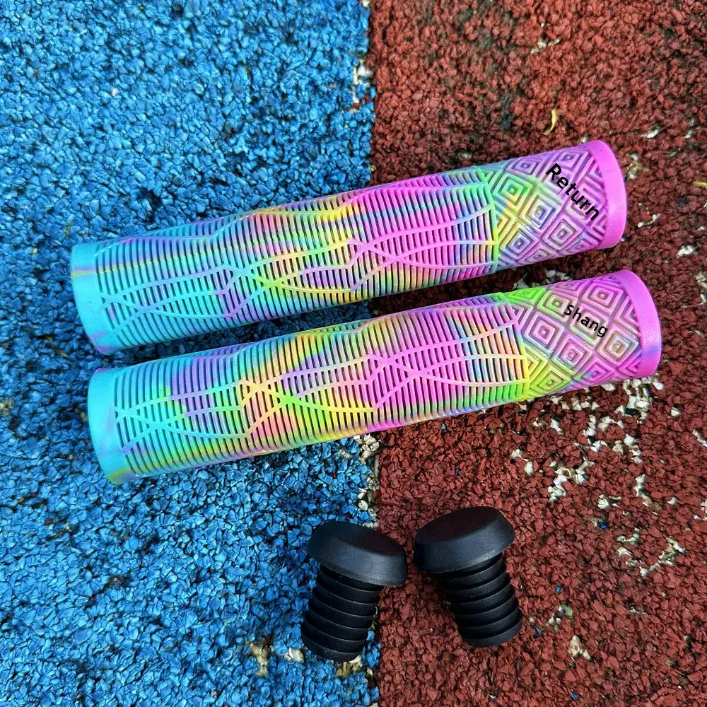 Universal Extended Color Mountain Bike Handlebar Grips Vertical Rubber Anti-Slip Soft Bicycle Handlebar Accessories