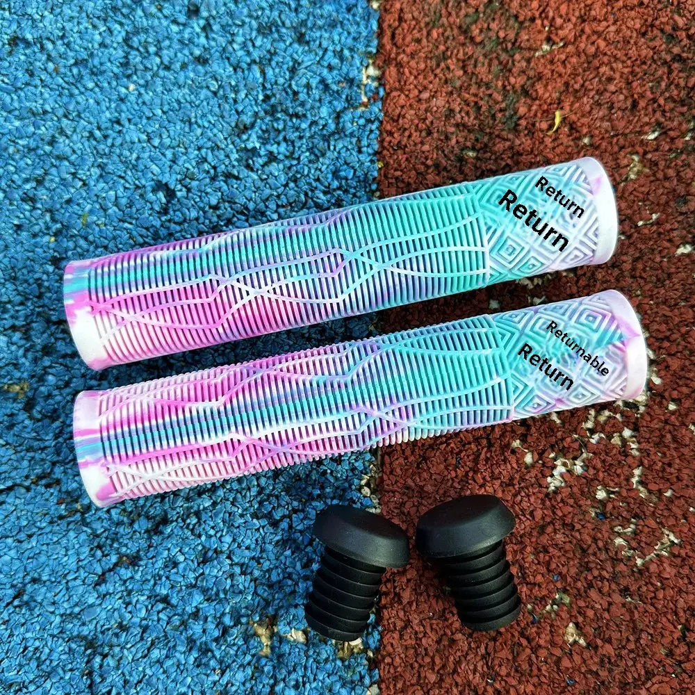 Universal Extended Color Mountain Bike Handlebar Grips Vertical Rubber Anti-Slip Soft Bicycle Handlebar Accessories