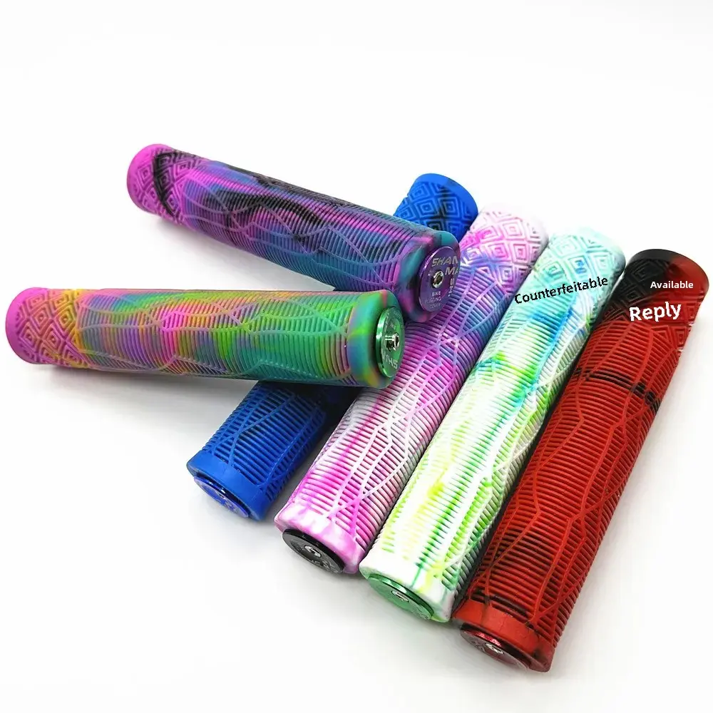 Universal Extended Color Mountain Bike Handlebar Grips Vertical Rubber Anti-Slip Soft Bicycle Handlebar Accessories