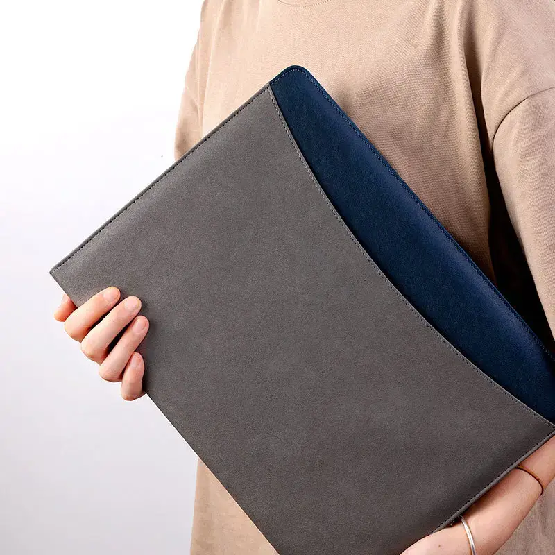 A4 Leather File Folder Business Multi-Functional 4S Manager Clip Sales Contract Clip Quantity House Clip With Calculator Board C
