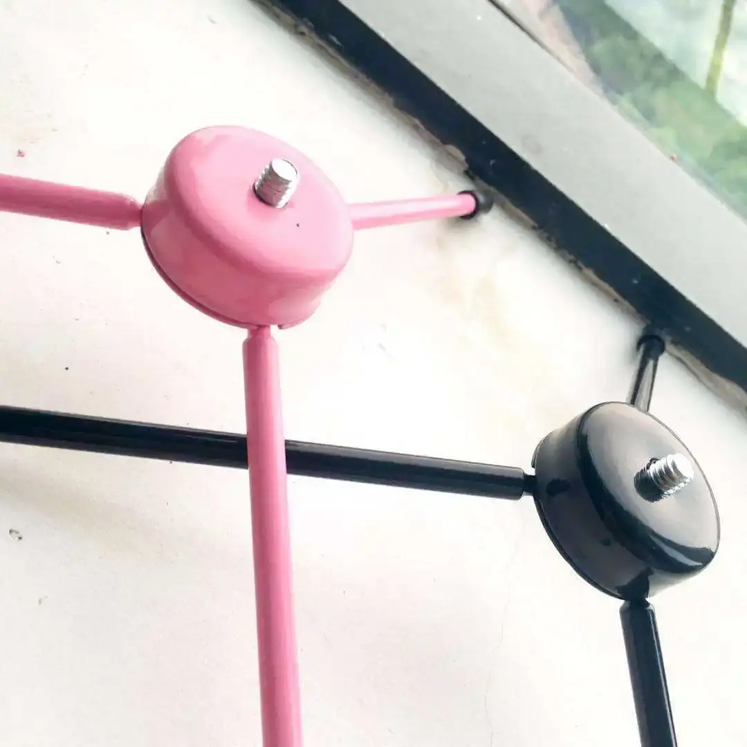 Portable Mini Metal Desktop Tripod Stand Solid Metal Selfie Stick Photography Triangle Bracket For Mobile Phone Navigation Holde