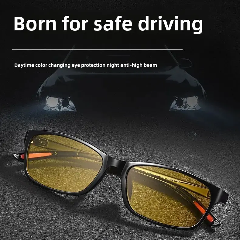 Driver Night Vision Goggles Men's Dual Use Polarized Anti-Glare High Definition Car Driving Glasses Motorcycle Equipment Accesso