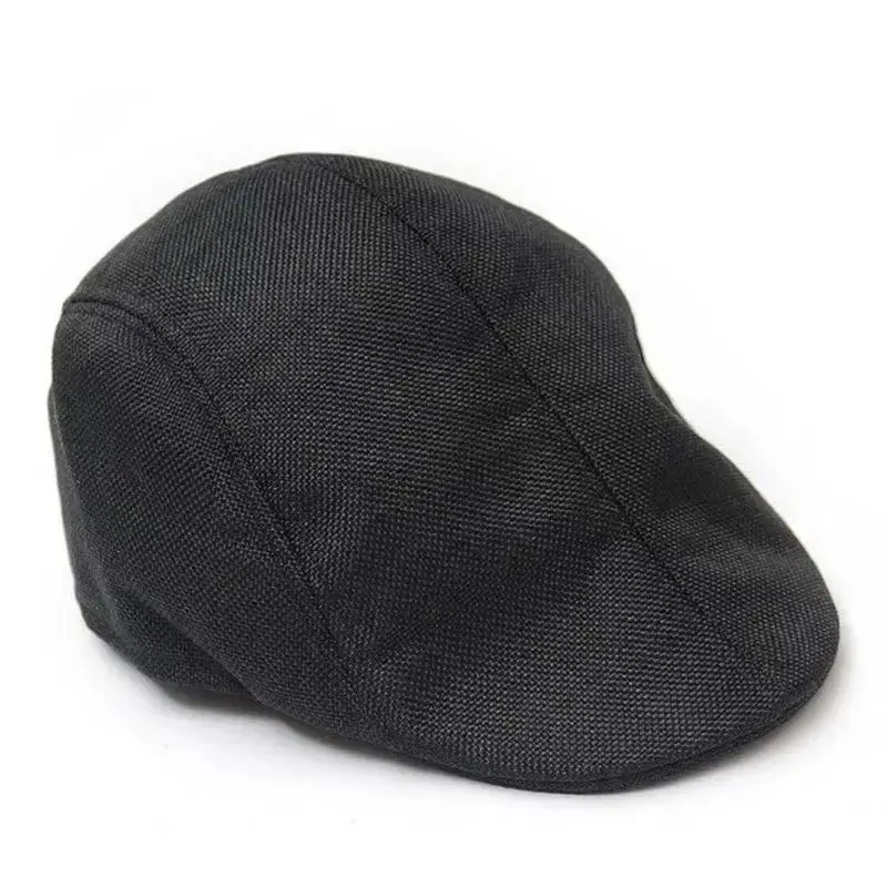 Casual Cotton Twill Cap Retro Style Summer Thin Beret Hat Men's Trendy Autumn Winter Duckbill Hat Versatile Forward Design