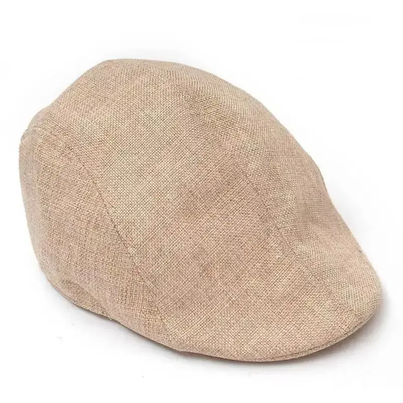 Casual Cotton Twill Cap Retro Style Summer Thin Beret Hat Men's Trendy Autumn Winter Duckbill Hat Versatile Forward Design