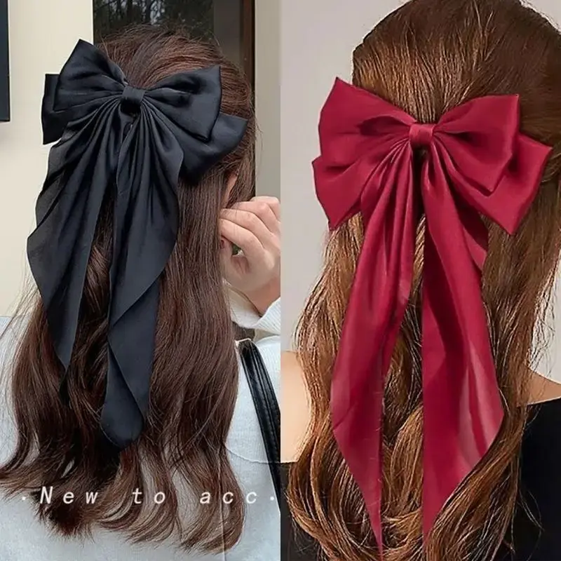 Elegant Butterfly Knot Hair Clip Long Flowing Fairy Tale Style Professional Salon Hair Division And Fixation Hair Clip