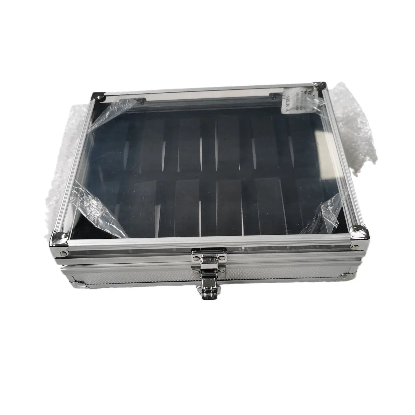 High-End Black Aluminum Alloy Watch Box 12-Piece Set Watch Case Luxury Watch Display Boxes For Storefront Or Personal Use