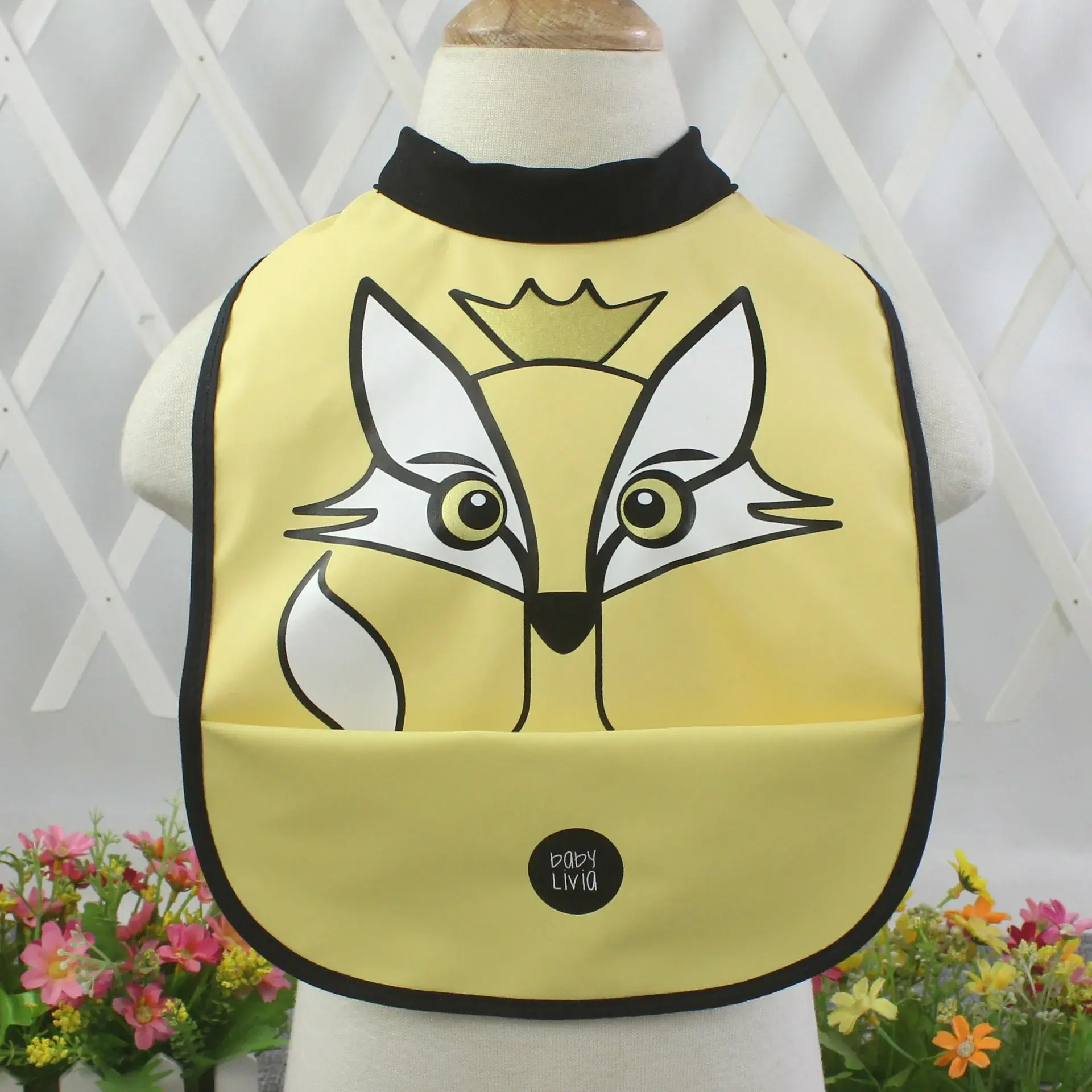 Waterproof Pu Soft Plastic Leather Baby Bibs Burp Cloths Mouth Cover Water Absorbent Towel Bibs For Infants Children