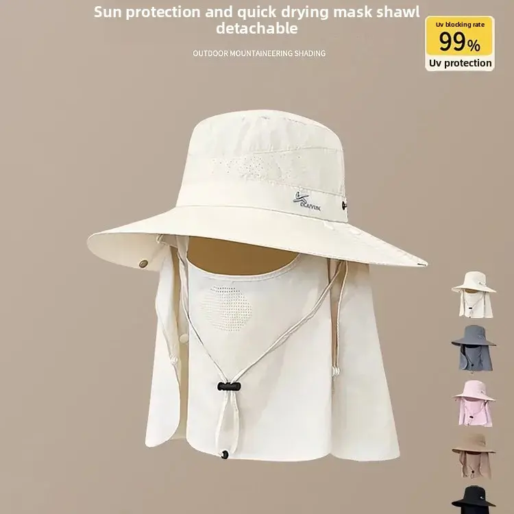 Foldable Summer Camping UV Protection Sunshade Hat Thin Fishing Mountain Climbing Cap Outdoor Men Women Fisherman Hat
