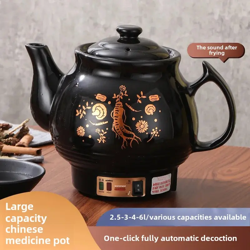 Automated Home Use Chinese Medicine Boiler Ceramic Mechanical Pharmacy Pot Lifter Health Supplements Cooking Vessel Sand Pot