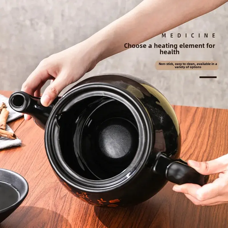 Automated Home Use Chinese Medicine Boiler Ceramic Mechanical Pharmacy Pot Lifter Health Supplements Cooking Vessel Sand Pot