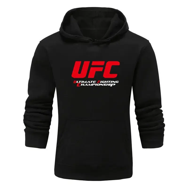 Plus Size UFC Printed Hoodie Sweatshirt Large Size Women's T-shirt Comfortable Casual Streetwear from Mainland China Cross-Bo...