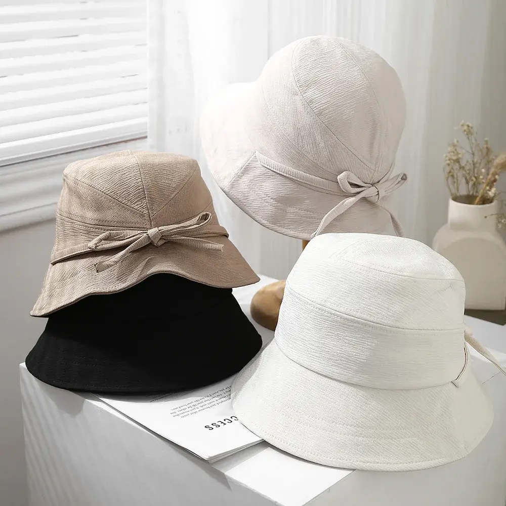 Women's Straw Boater Hat Spring Autumn Sun Protection Holiday Outing Fishing Cap Face Slimming Wide Brim Hat Lace Net Cap