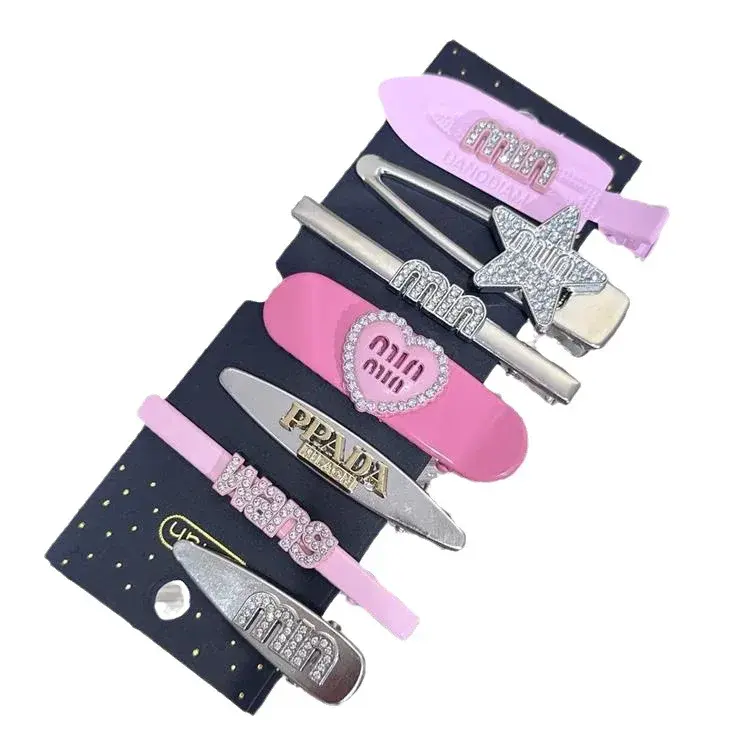 Sweet Cool Dopaamine Girl Millennium Style Side Bangs Duckbill Hair Clips Women's New Hot Sale Of The Season Hair Accessories Si