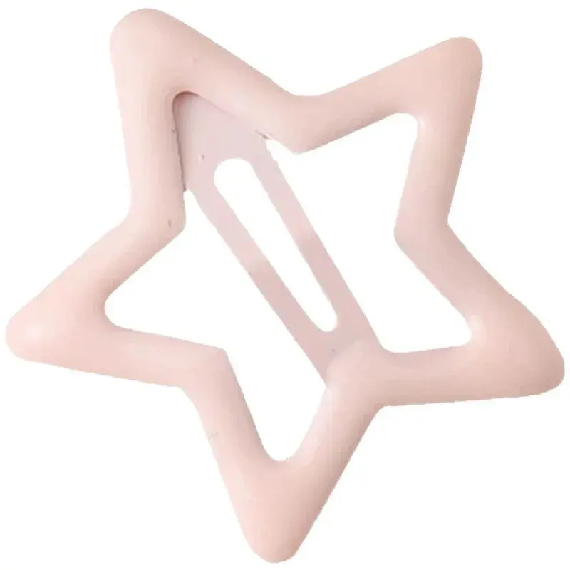 Colorful Dopamine Star Hair Clips Women's Y2K Side BB Headwear Princess Style Professional Salon Partition Fixed Hair Clips